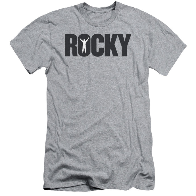 Rocky Logo Slim Fit Mens T Shirt Athletic Heather