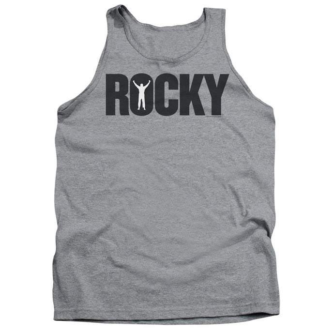 Rocky Logo Mens Tank Top Shirt Athletic Heather
