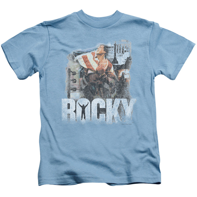Rocky The Champion Juvenile Kids Youth T Shirt Carolina Blue