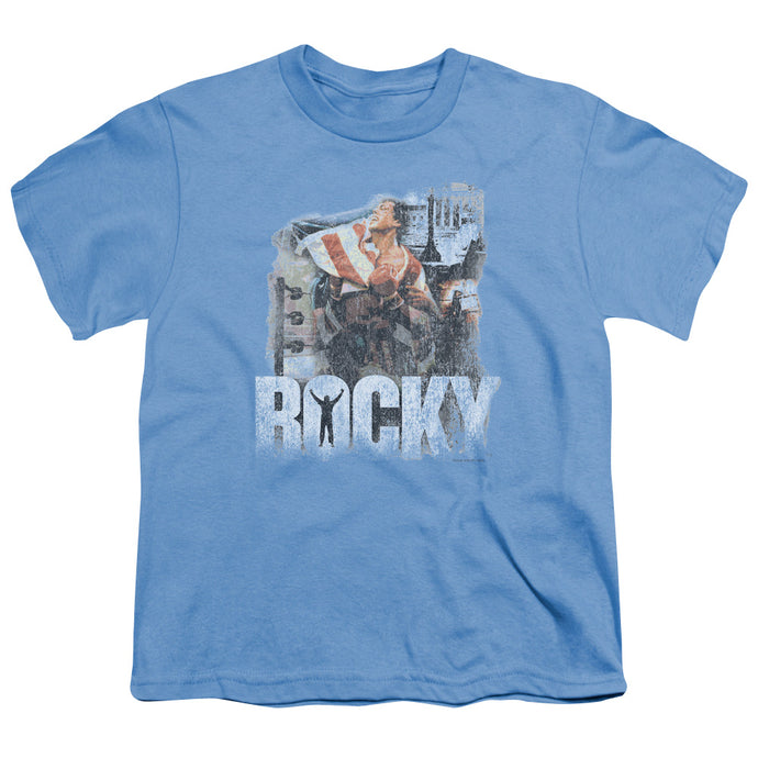Rocky The Champion Kids Youth T Shirt Carolina Blue