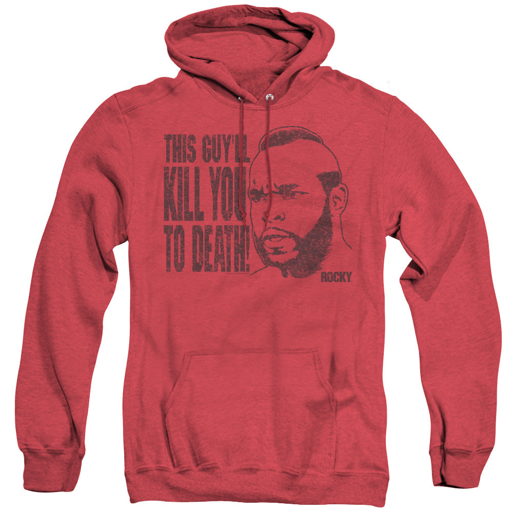 Rocky III Kill You To Death Heather Mens Hoodie Red