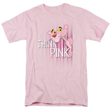 Load image into Gallery viewer, Pink Panther Think Pink Mens T Shirt Pink