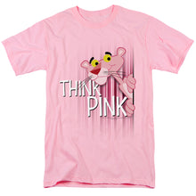 Load image into Gallery viewer, Pink Panther Think Pink Mens T Shirt Pink