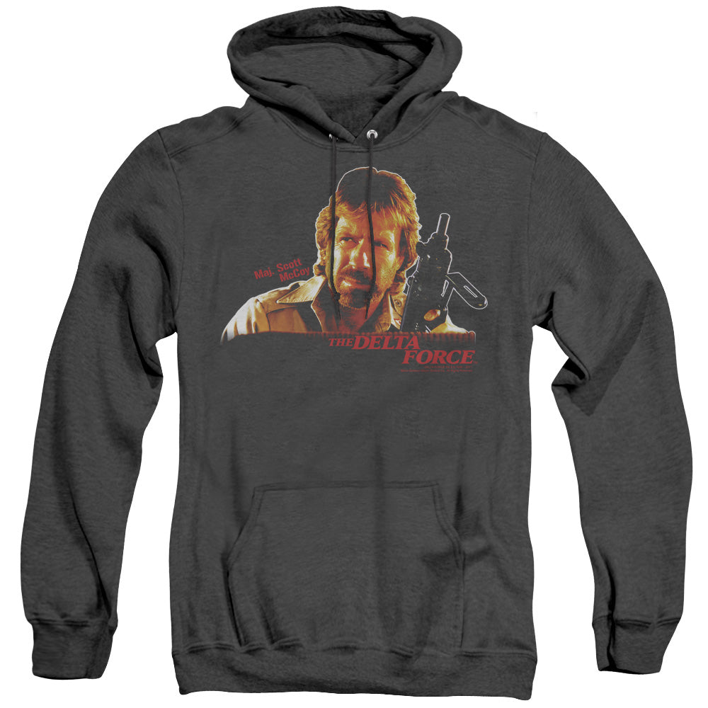 Delta Force Maj Scott McCoy Heather Mens Hoodie Black