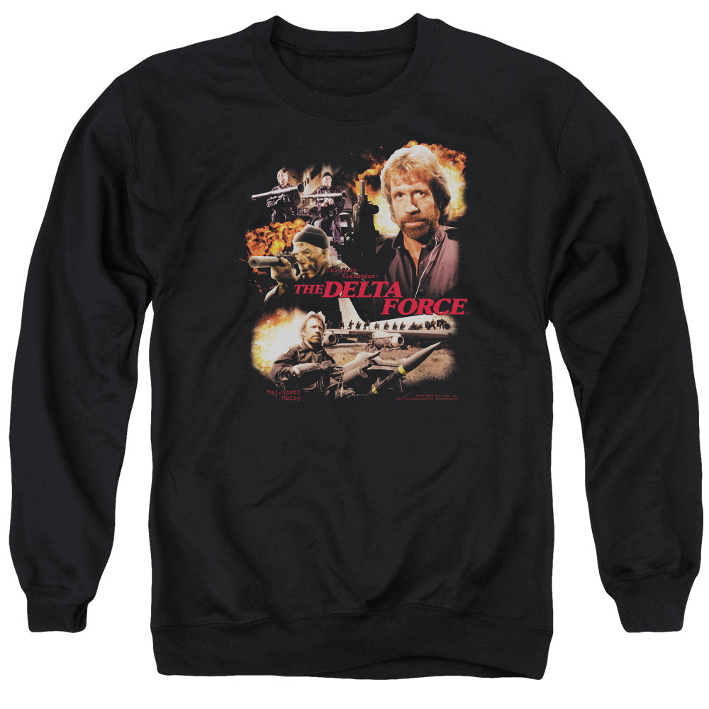 Delta Force Action Pack Mens Crewneck Sweatshirt Black