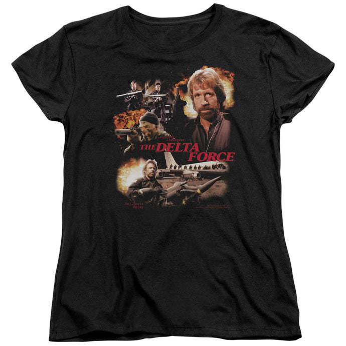 Delta Force Action Pack Womens T Shirt Black