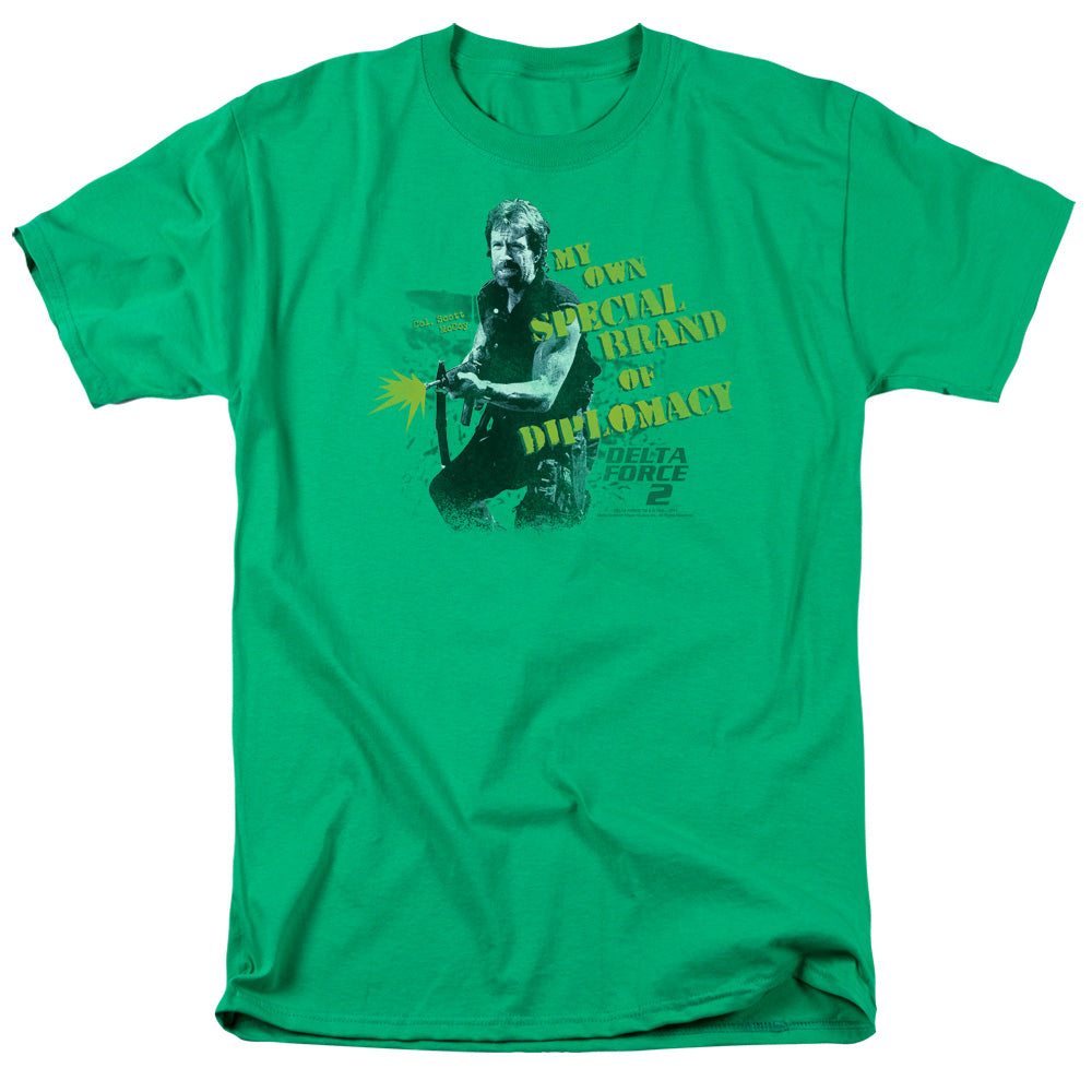 Delta Force 2 Special Diplomacy Mens T Shirt Kelly Green
