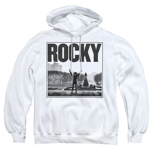Rocky Top Of The Stairs Mens Hoodie White