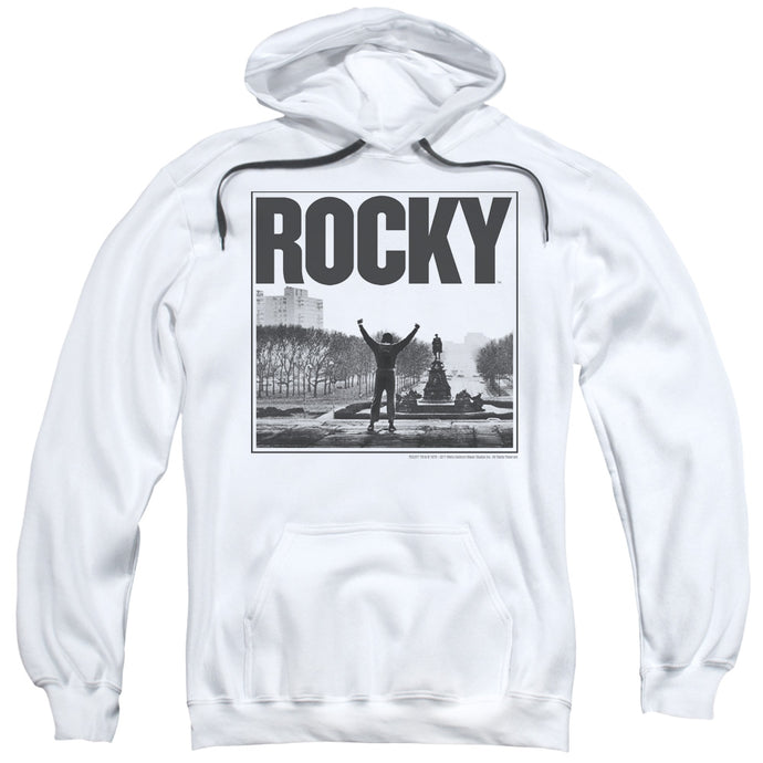 Rocky Top Of The Stairs Mens Hoodie White