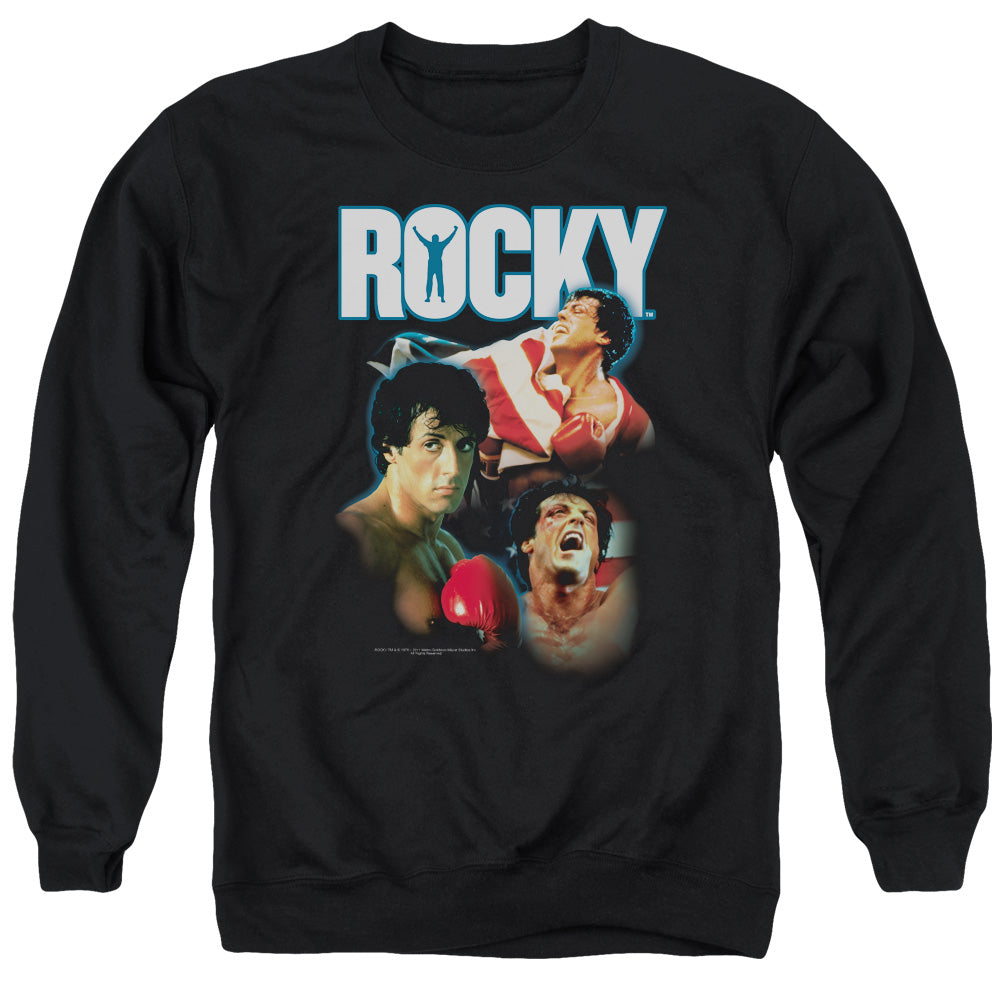 Rocky I Did It Mens Crewneck Sweatshirt Black