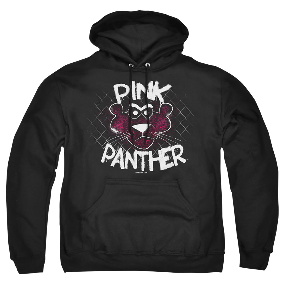 Pink Panther Spray Panther Mens Hoodie Black Officially Licensed