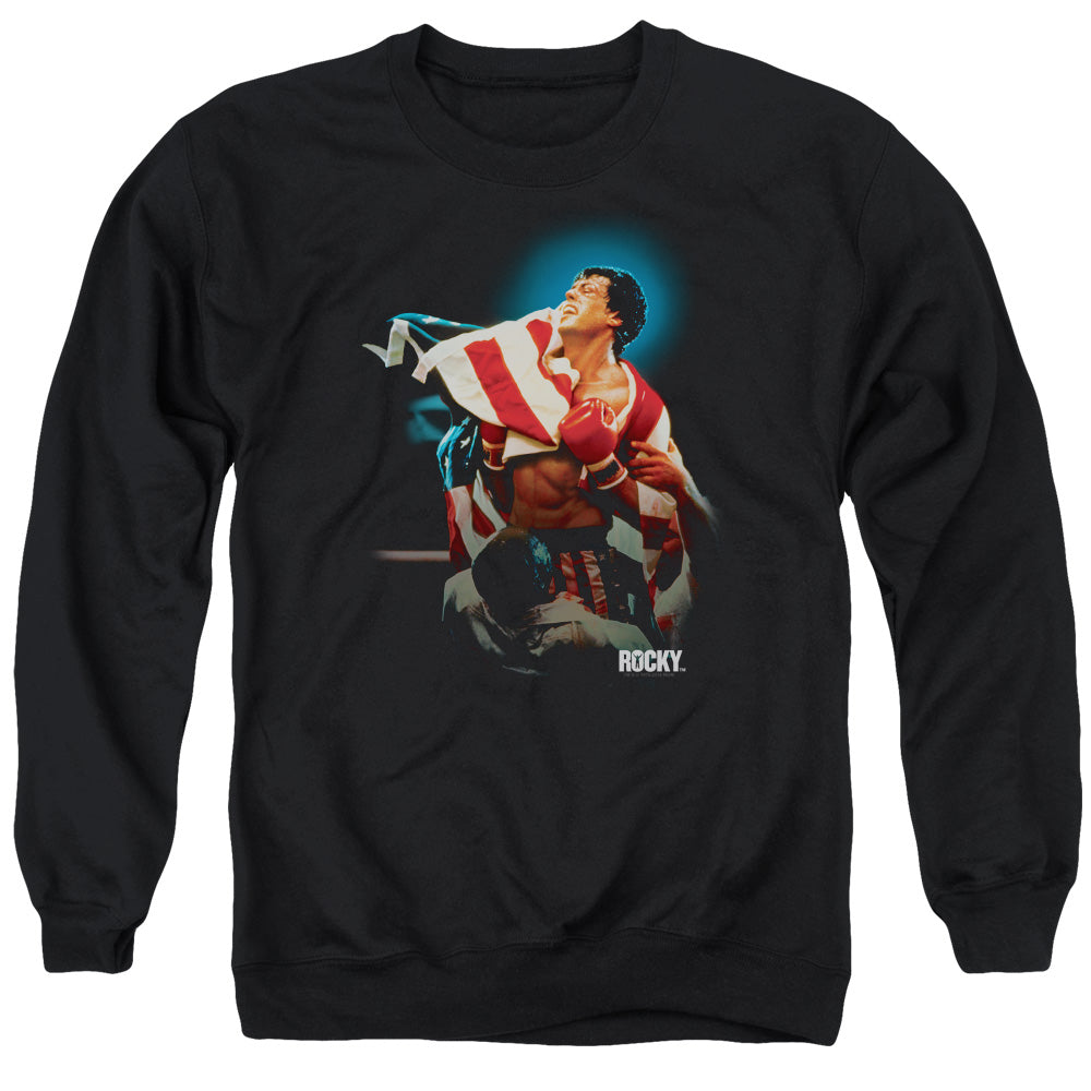 Rocky Victory Mens Crewneck Sweatshirt Black