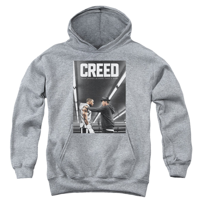 Creed Poster Kids Youth Hoodie Athletic Heather