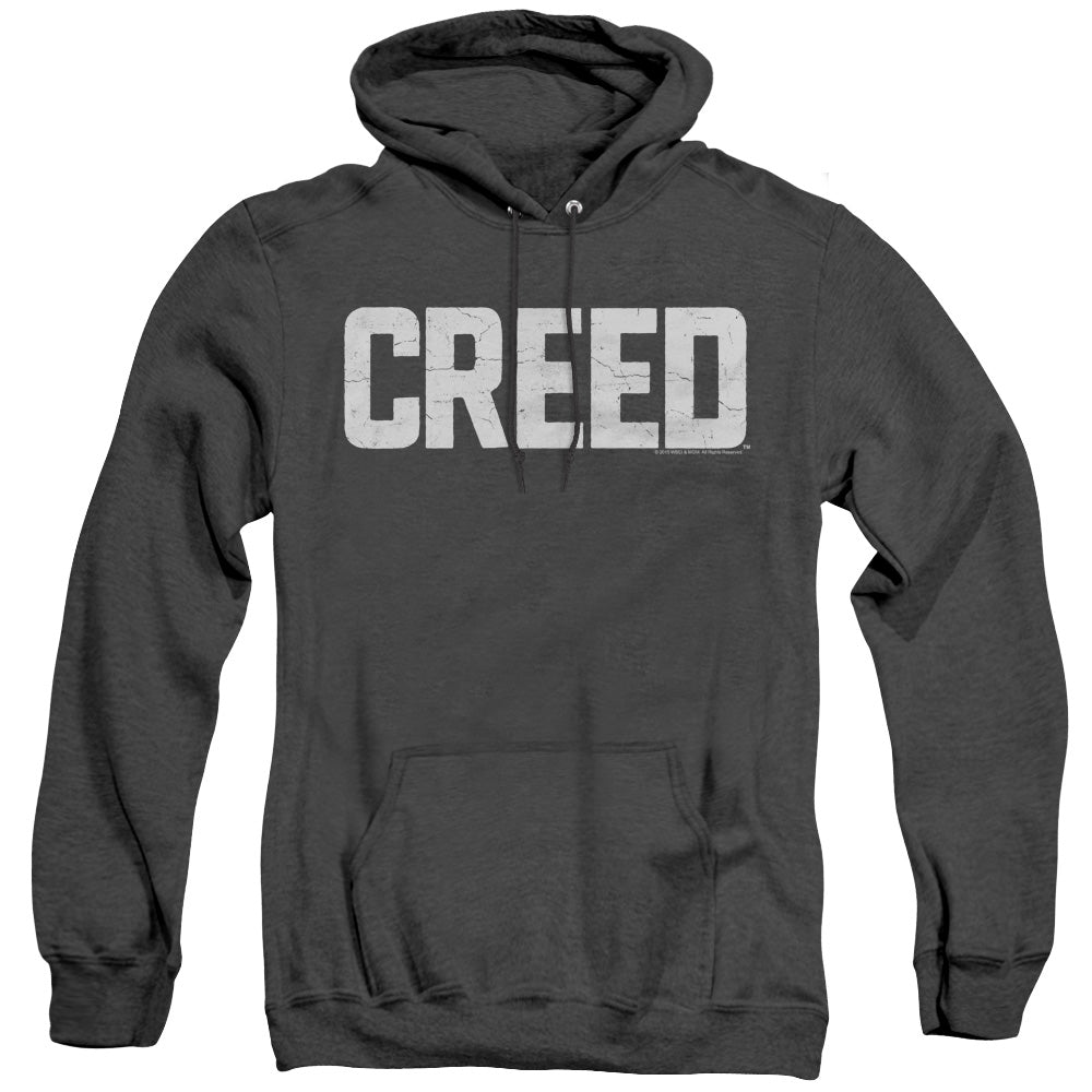 Creed Cracked Logo Mens Heather Hoodie Black Officially Licensed