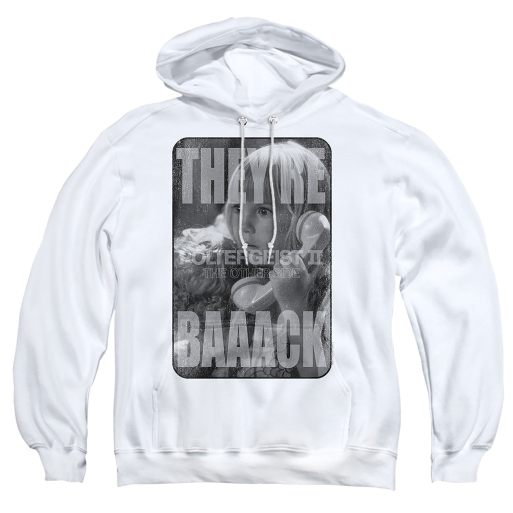 Poltergeist Ii Logo Mens Hoodie White Officially Licensed