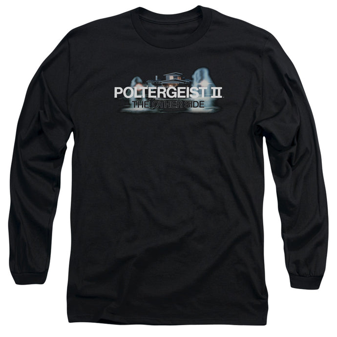Poltergeist II The Other Side Logo Mens Long Sleeve Shirt Black