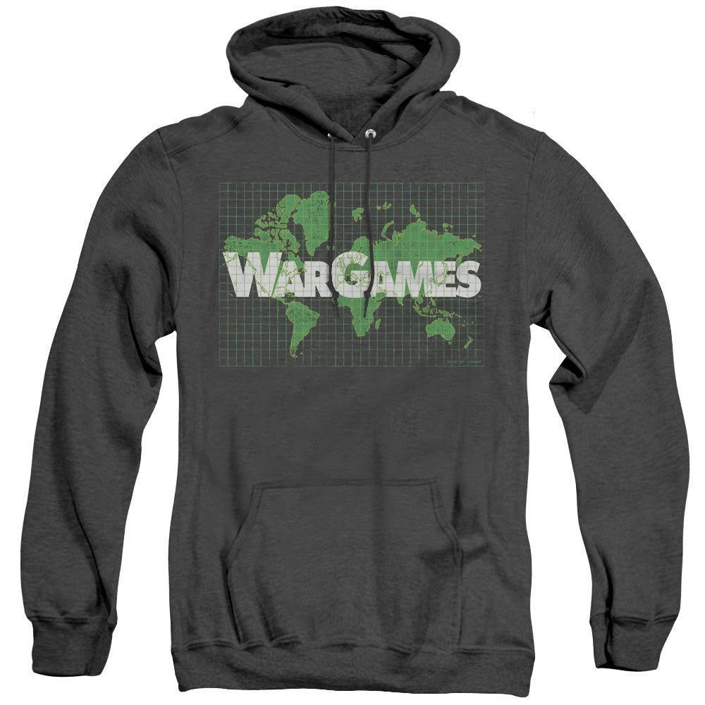Wargames Game Board Mens Heather Hoodie Black Officially Licensed