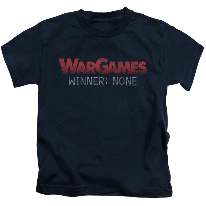 Wargames No Winners Juvenile Kids Youth T Shirt Navy Blue