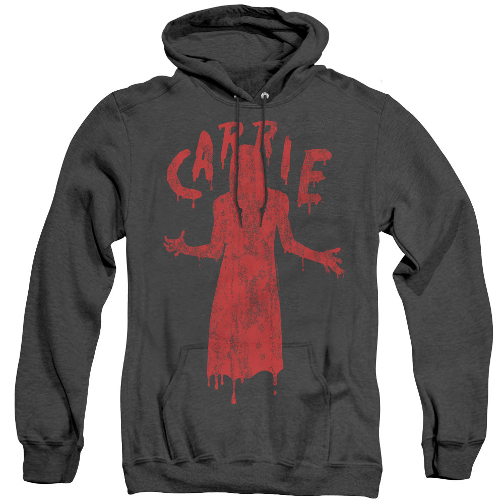 Carrie Silhouette Mens Heather Hoodie Black Officially Licensed