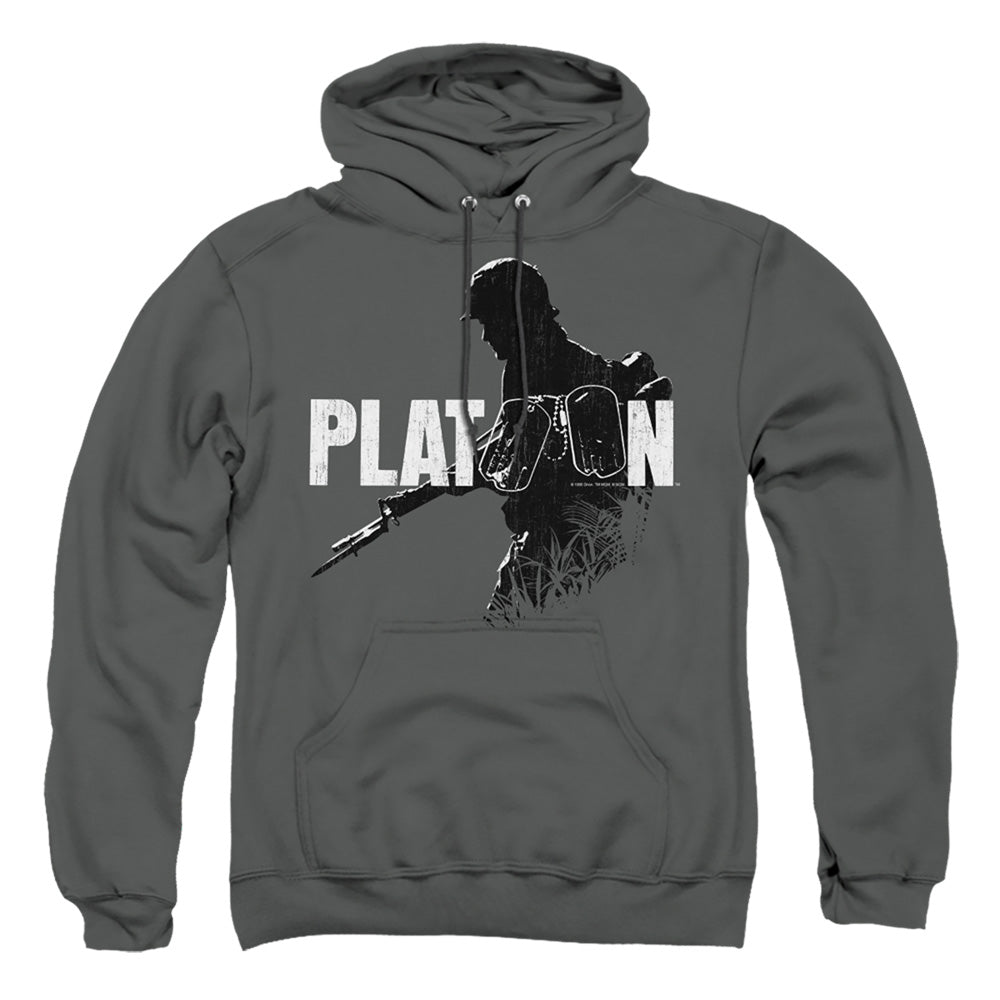 Platoon Shadow Of War Mens Hoodie Charcoal Officially Licensed