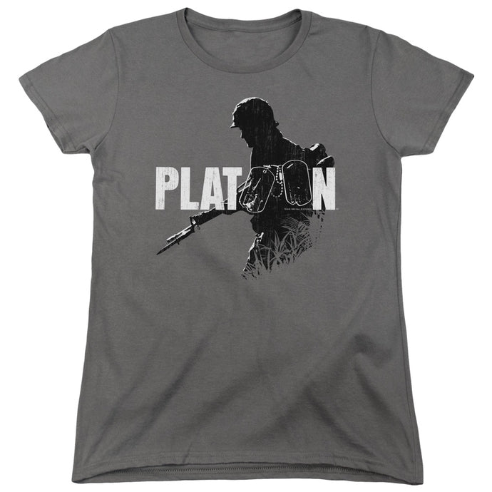 Platoon Shadow Of War Womens T Shirt Charcoal