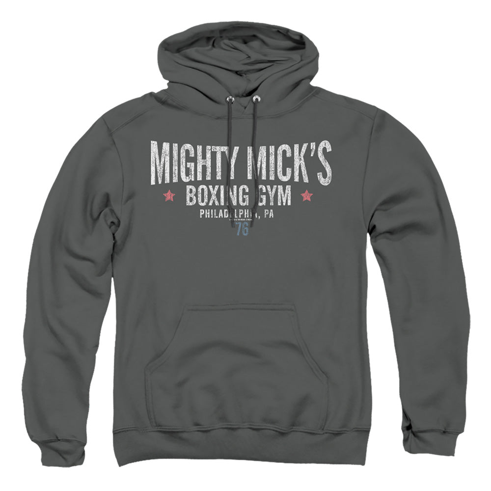 Rocky Mighty Micks Boxing Gym Mens Hoodie Charcoal Officially Licensed