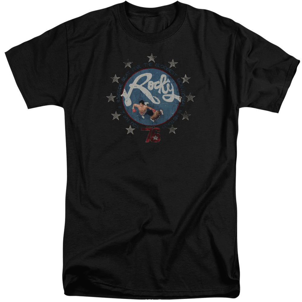 Rocky Bloodiest Bicentennial Mens Tall T Shirt Black