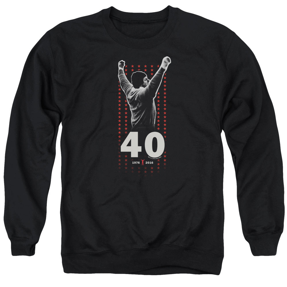 Rocky Stars Mens Crewneck Sweatshirt Black