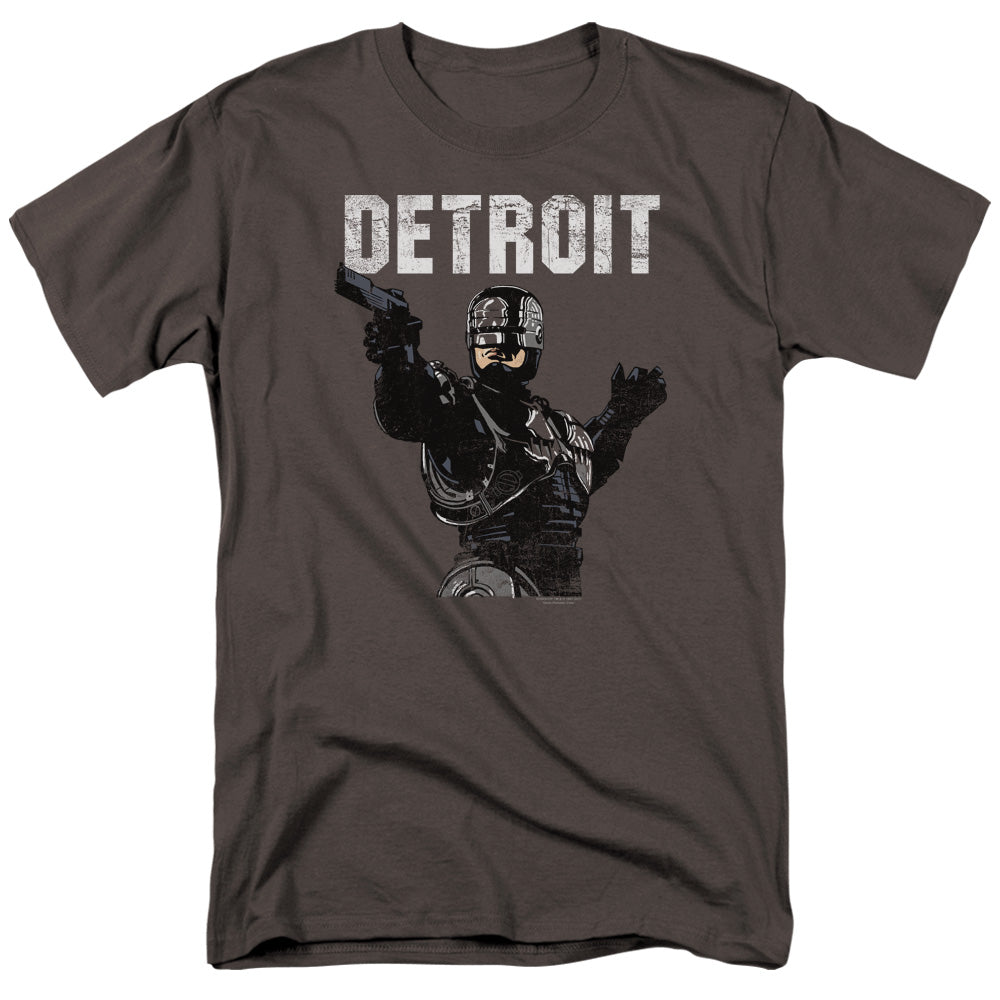 Robocop Detroit Mens T Shirt Charcoal Officially Licensed