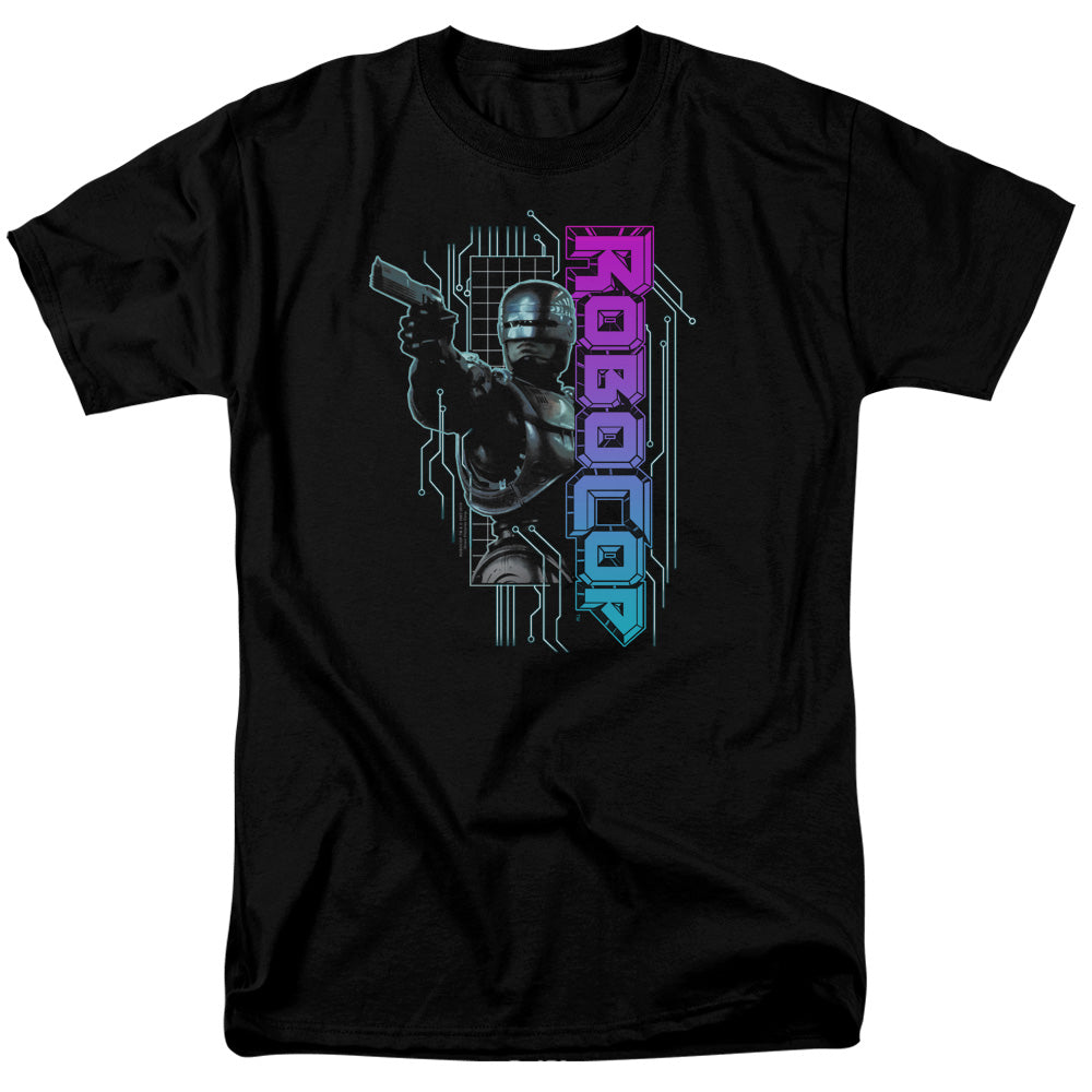 Robocop Robo Neon Mens T Shirt Black Officially Licensed
