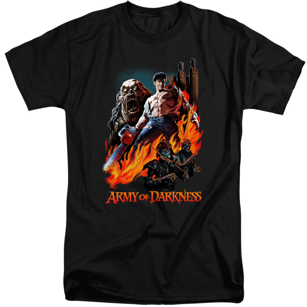 Army Of Darkness Painted Evil Mens Tall T Shirt Black Officially Licensed