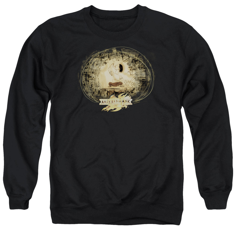Mirrormask Sketch Mens Crewneck Sweatshirt Black