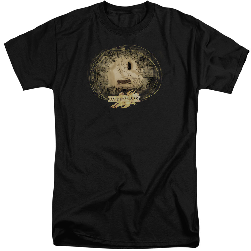 Mirrormask Sketch Mens Tall T Shirt Black
