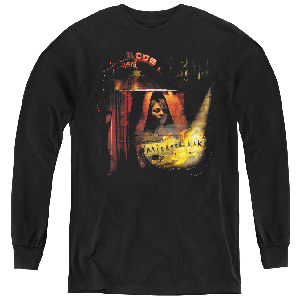Mirrormask Big Top Poster Long Sleeve Kids Youth T Shirt Black