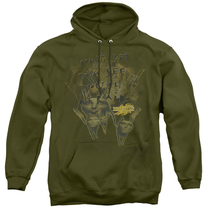 Mirrormask Dont Let Them Mens Hoodie Military Green