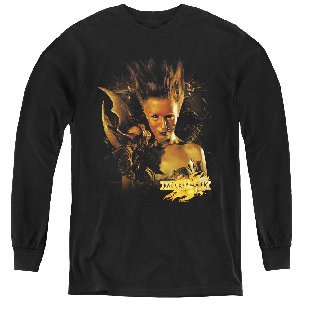 Mirrormask Queen Of Shadows Long Sleeve Kids Youth T Shirt Black