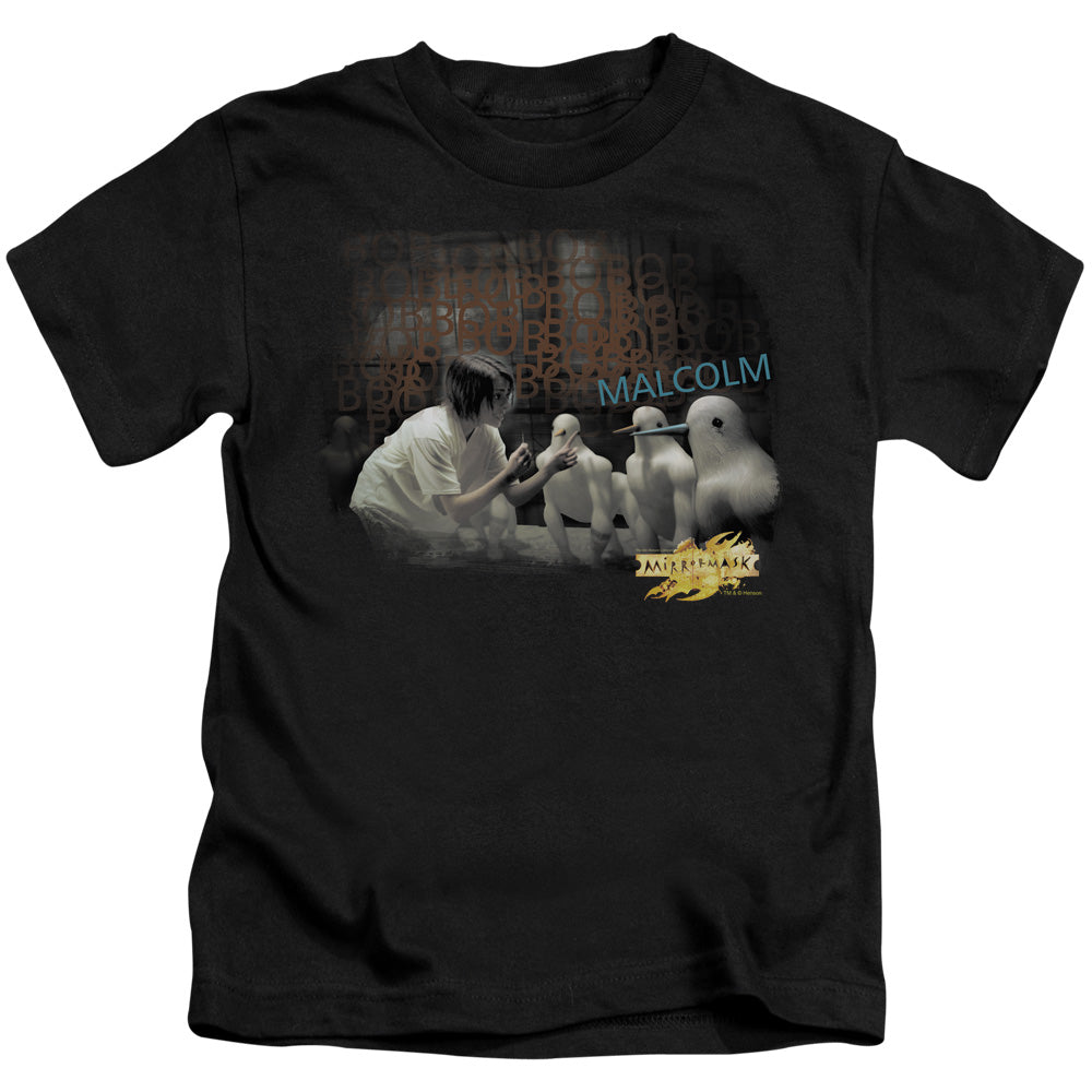 Mirrormask Bob Malcolm Juvenile Kids Youth T Shirt Black