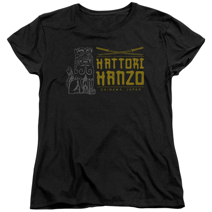 Kill Bill Hanzo Swords Womens T Shirt Black