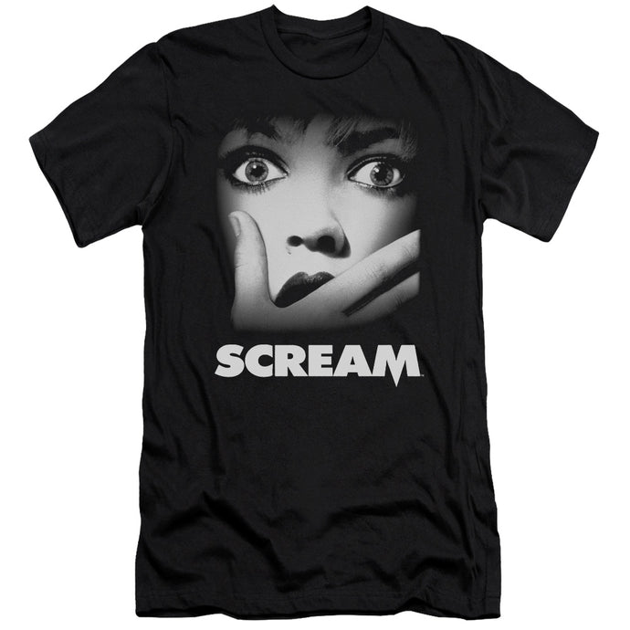 Scream Poster Slim Fit Mens T Shirt Black