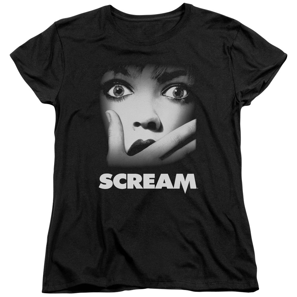 Scream Poster Womens T Shirt Black