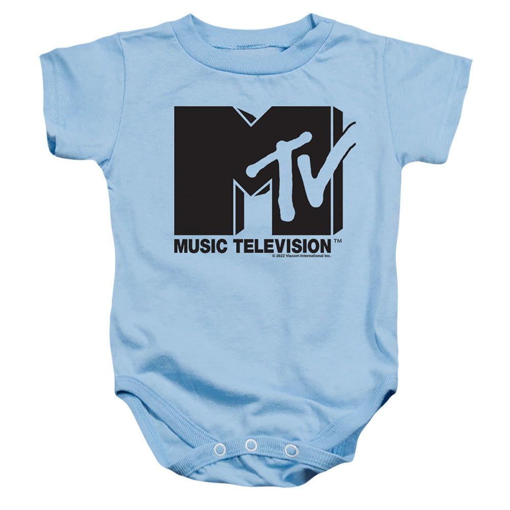 Mtv Original Logo Infant Baby Snapsuit Light Blue Officially Licensed