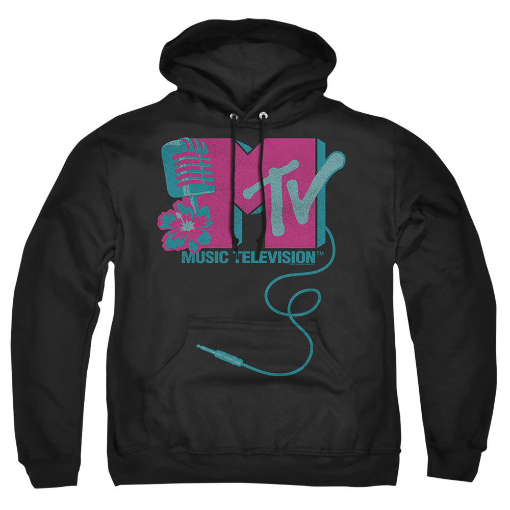 Mtv Microphone Logo Mens Hoodie Black