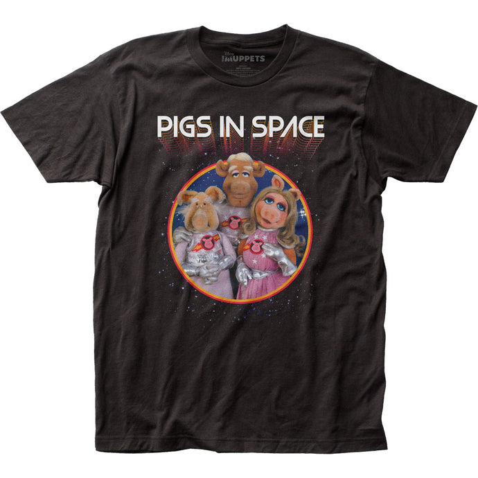 The Muppets Pigs In Space Mens T Shirt Black