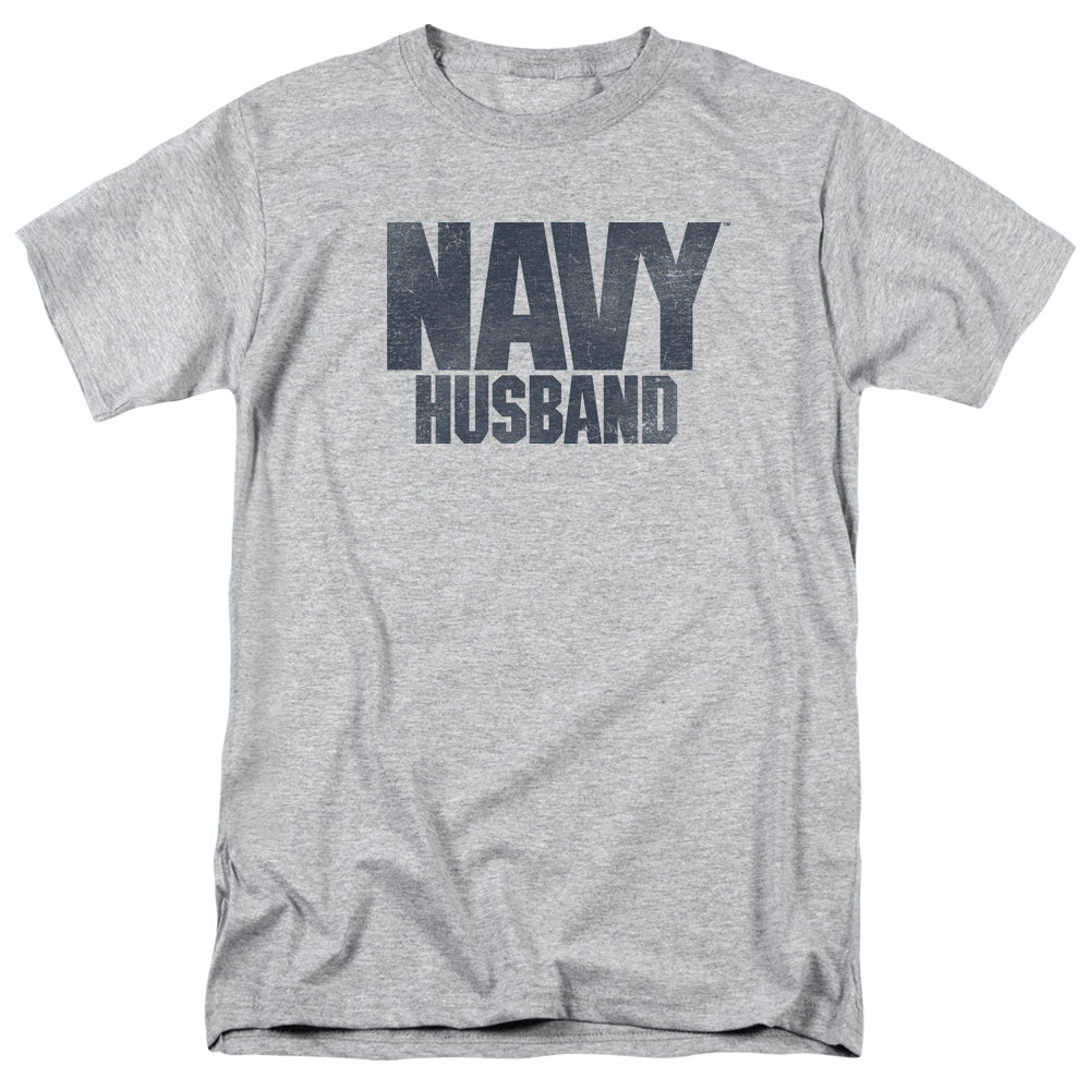 Navy Husband Mens T Shirt Athletic Heather Officially Licensed