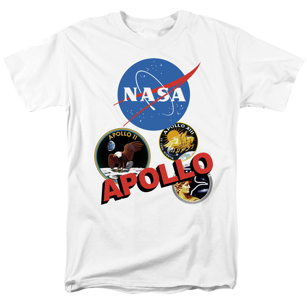 Nasa Apollo Mens T Shirt White Officially Licensed