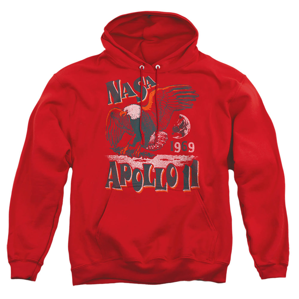 Nasa Apollo 11 Mens Hoodie Red Officially Licensed
