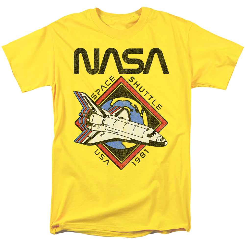 Nasa 1981 Mens T Shirt Yellow Officially Licensed