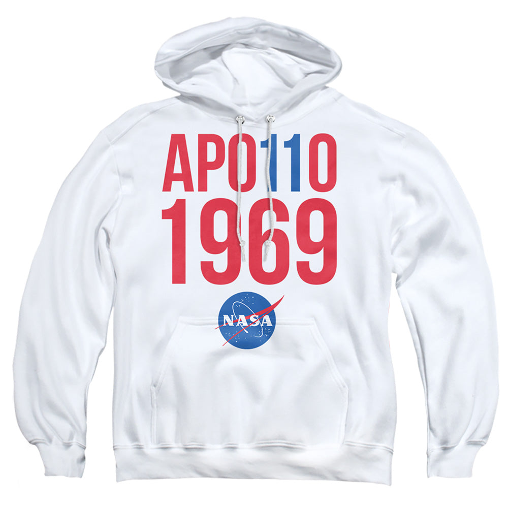 Nasa 1969 Mens Hoodie White Officially Licensed