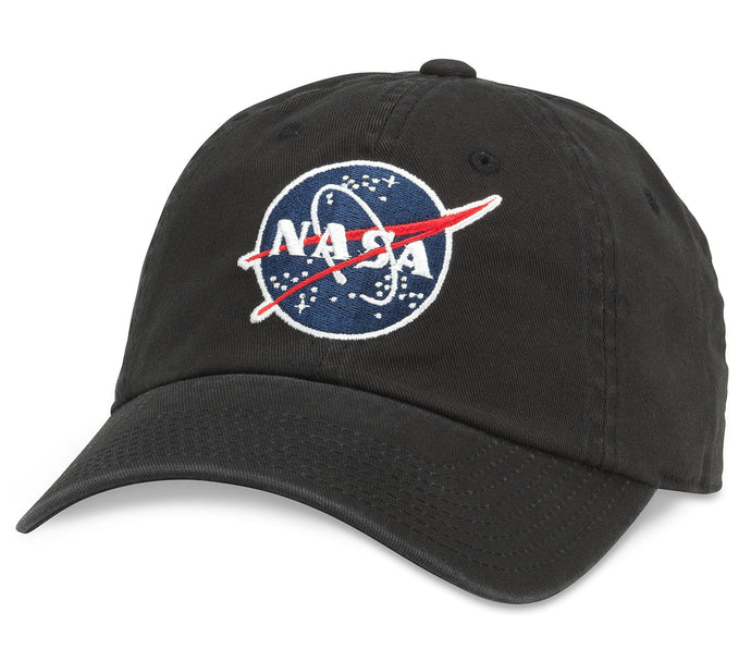 NASA Ballpark Curved Bill Hat Black