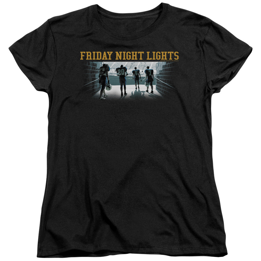 Friday Night Lights Game Time Womens T Shirt Black Black